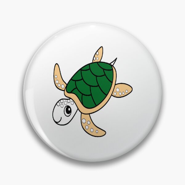 Item preview, Cute Cartoon Sea Turtle Clipart designed and sold by borbanmaleno.