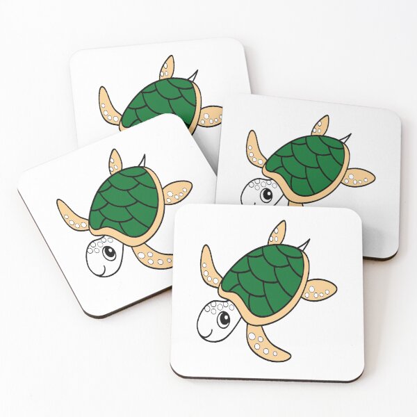 Item preview, Cute Cartoon Sea Turtle Clipart designed and sold by borbanmaleno.