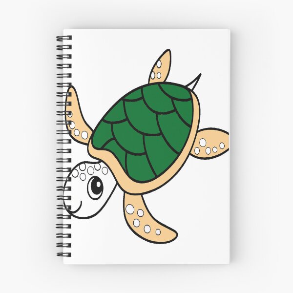 Item preview, Cute Cartoon Sea Turtle Clipart designed and sold by borbanmaleno.