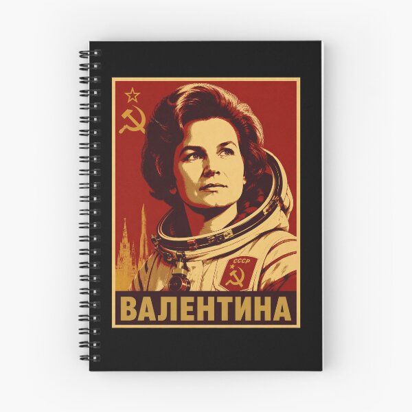 Item preview, Valentina Tereshkova Soviet Space Poster designed and sold by ValentinaHramov.