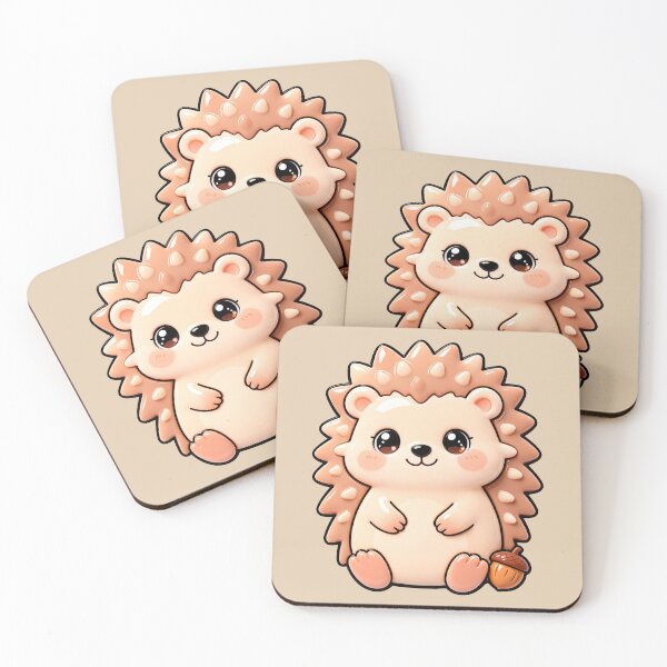 Item preview, Cute Hedgehog with Acorn designed and sold by Raloel Art.