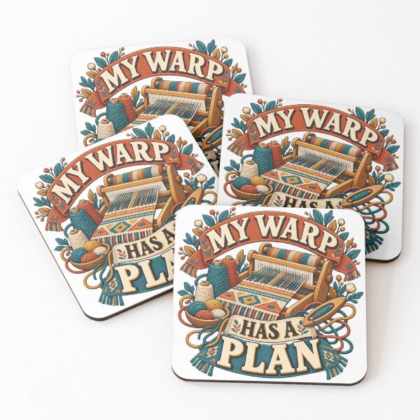 Item preview, My Warp Has a Plan – Illustrated Loom Humor designed and sold by UrbanCanvvas.