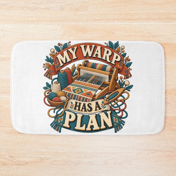 Item preview, My Warp Has a Plan – Illustrated Loom Humor designed and sold by UrbanCanvvas.