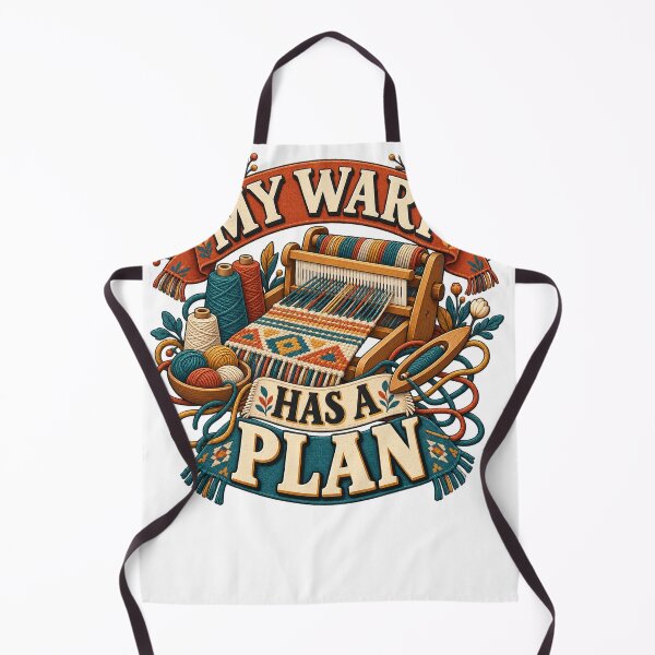 Item preview, My Warp Has a Plan – Illustrated Loom Humor designed and sold by UrbanCanvvas.