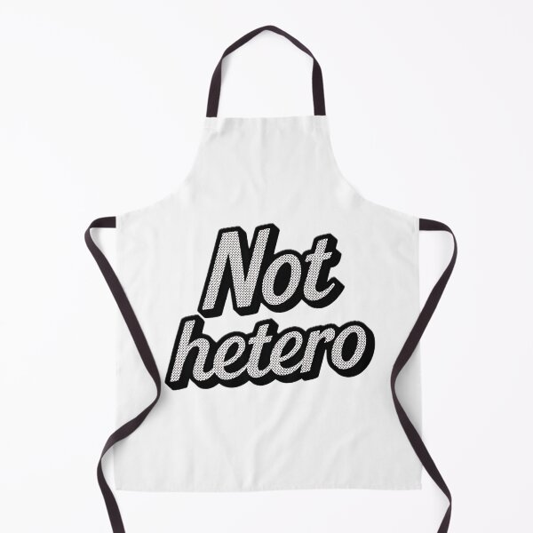 Item preview, Not Hetero Funny Queer Typography Retro Pop Art designed and sold by ZhivanCrimson.