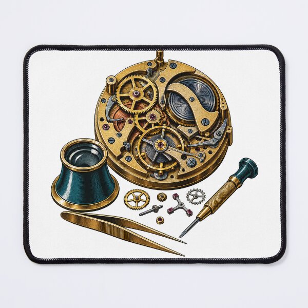 Item preview, Antique Clock Repair Gift – Mechanical Horology Art designed and sold by UrbanCanvvas.