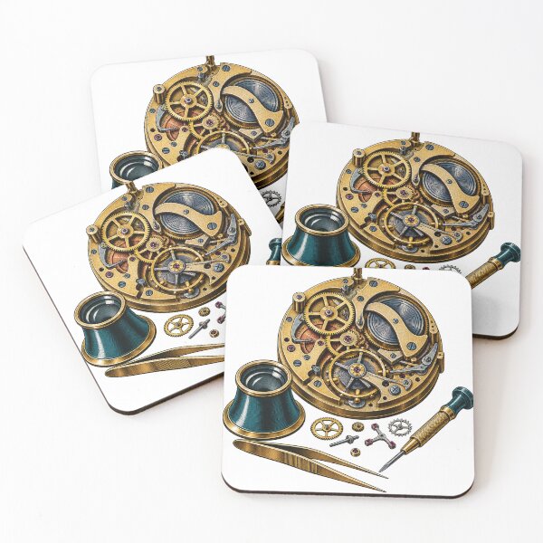 Item preview, Antique Clock Repair Gift – Mechanical Horology Art designed and sold by UrbanCanvvas.