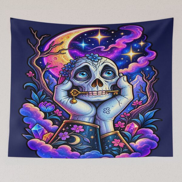 Item preview, Celestial Skull Moon designed and sold by Hari Arts.