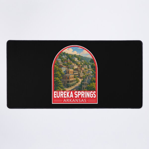 Item preview, Eureka Springs Arkansas Travel Art Emblem designed and sold by KrisSidDesigns.