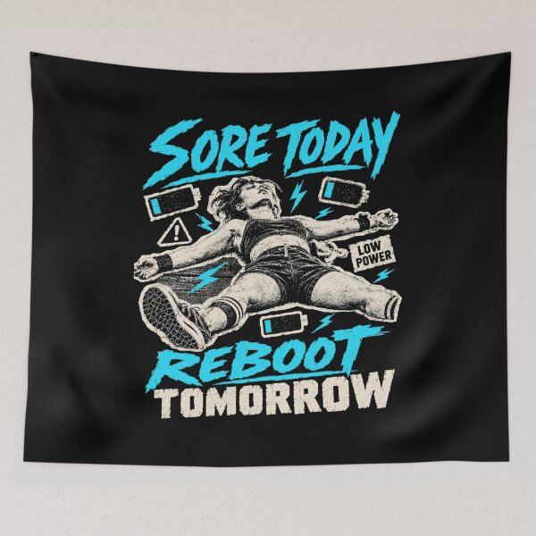 Item preview, Sore Today Reboot Tomorrow Post Workout Break designed and sold by macadolie.