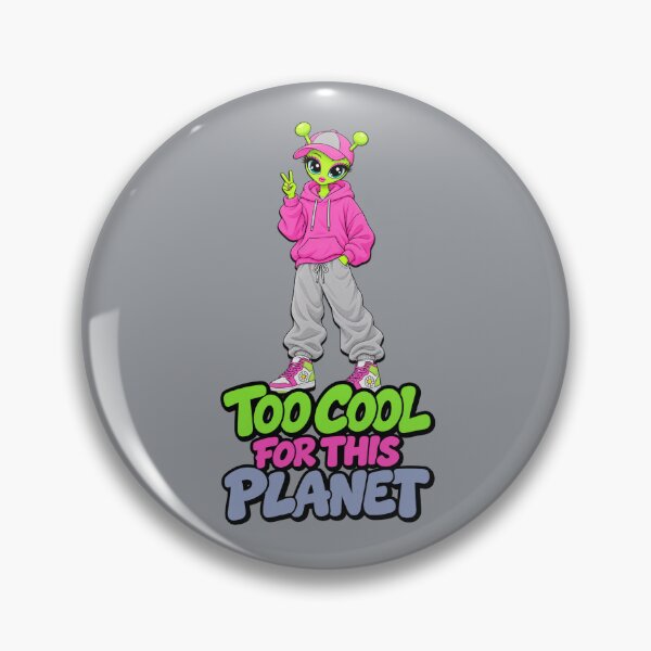 Item preview, Too Cool for This Planet – Alien Streetwear Girl designed and sold by Aimetoi.