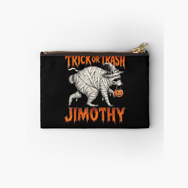 Item preview, Jimothy Trick Or Trash Halloween Funny Meme Trash Panda designed and sold by ArtByimamS.