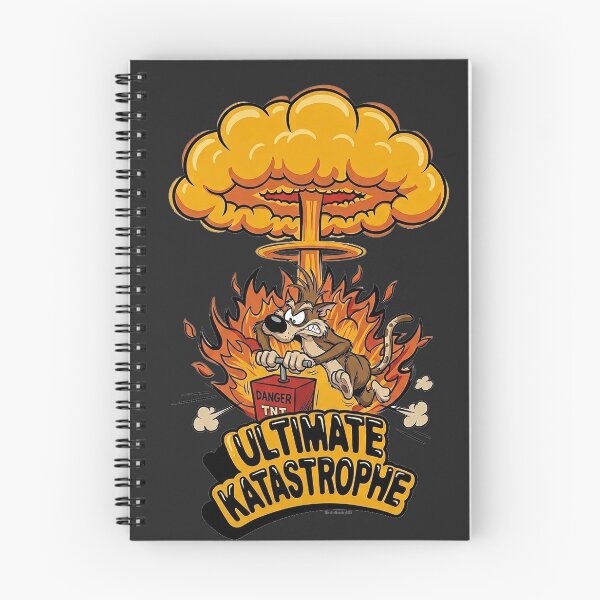 Item preview, Ultimate Katastrophe – Funny Explosive Cartoon Cat T-Shirt designed and sold by MischiefFoundry.