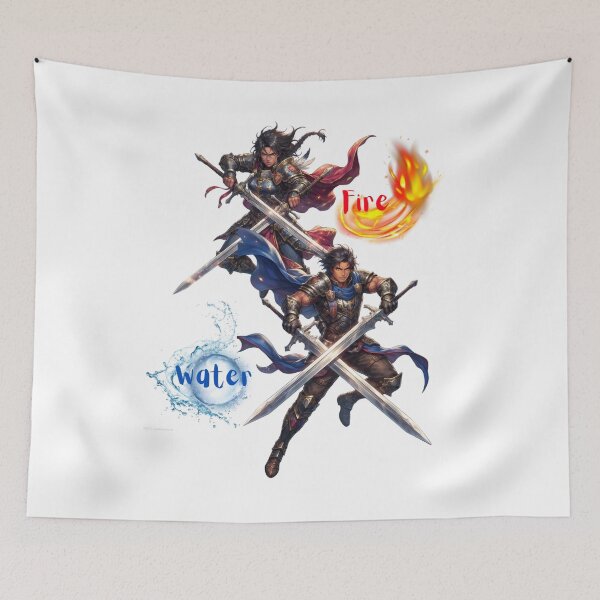 Item preview, mercenary knights water + fire designed and sold by Crimsonmerchant.