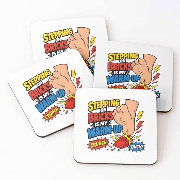 Item preview, AFOL Stepping On Bricks Is My Warm Up Barefoot Toy Building Blocks designed and sold by CleverRaccoon.