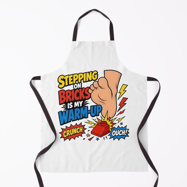 Item preview, AFOL Stepping On Bricks Is My Warm Up Barefoot Toy Building Blocks designed and sold by CleverRaccoon.