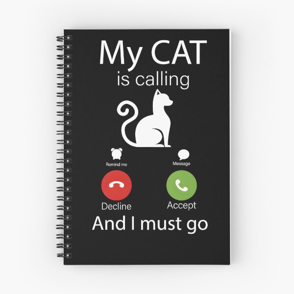 Item preview, My Cat Is Calling Shirt designed and sold by Catspeachy.
