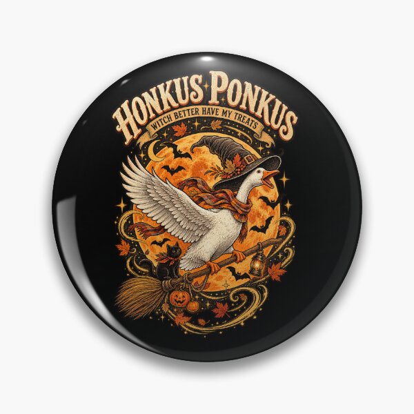 Item preview, Honkus Ponkus Funny Halloween Witch Goose Vintage designed and sold by will freed18.