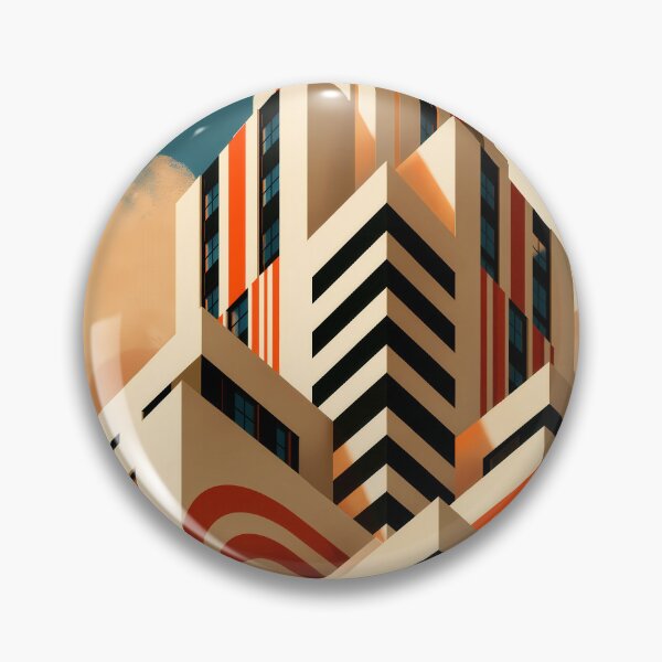 Item preview, Wall Art - Postcard - Futuristic Art Deco Skyline - #3 designed and sold by ForeverPrintsOK.