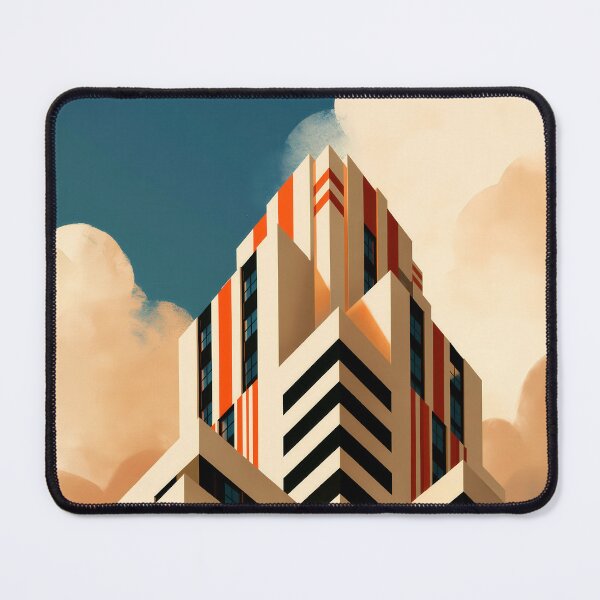 Item preview, Wall Art - Postcard - Futuristic Art Deco Skyline - #3 designed and sold by ForeverPrintsOK.