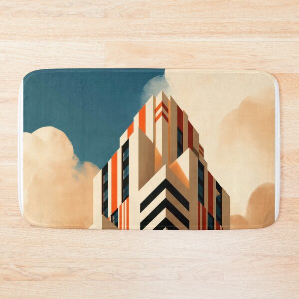 Item preview, Wall Art - Postcard - Futuristic Art Deco Skyline - #3 designed and sold by ForeverPrintsOK.