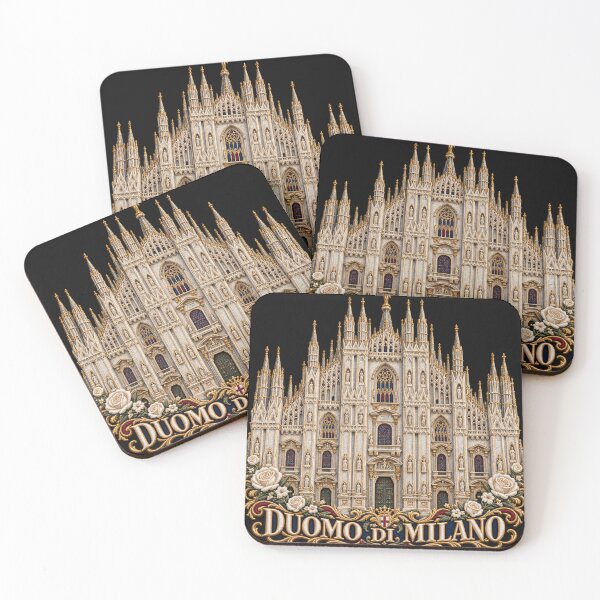 Item preview, Milan Cathedral Embroidery – Duomo di Milano Gothic Architecture Floral Art designed and sold by Emoji Emblems.