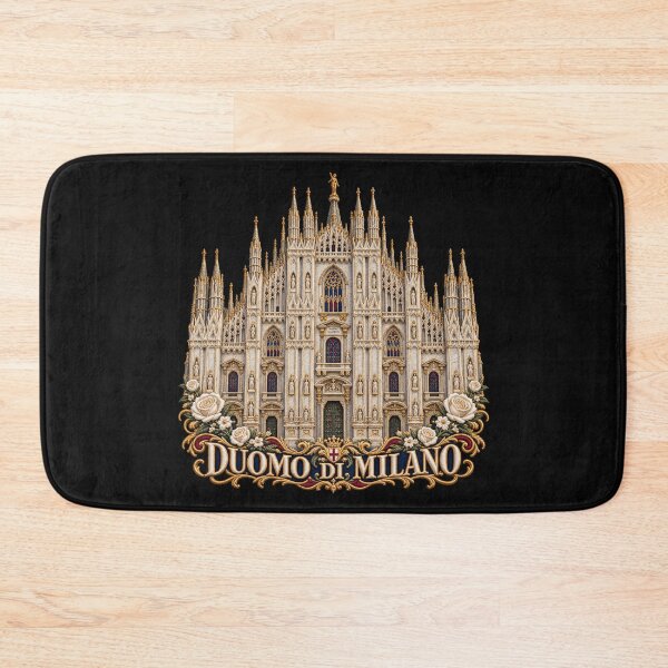 Item preview, Milan Cathedral Embroidery – Duomo di Milano Gothic Architecture Floral Art designed and sold by Emoji Emblems.