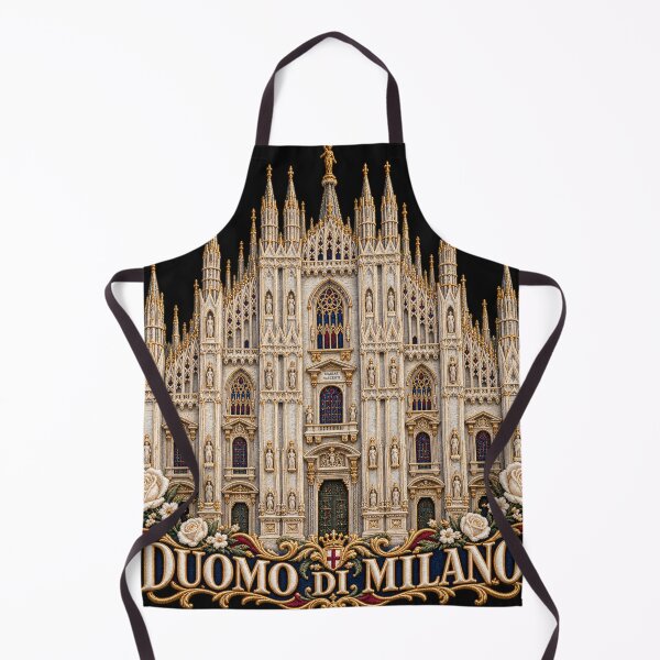 Item preview, Milan Cathedral Embroidery – Duomo di Milano Gothic Architecture Floral Art designed and sold by Emoji Emblems.