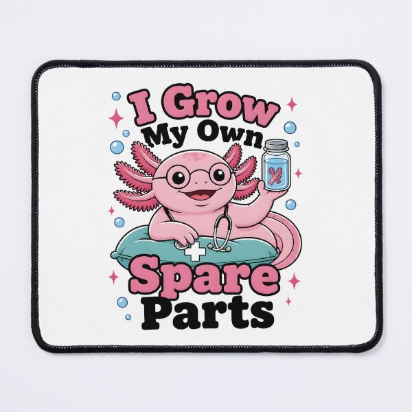 Item preview, Axolotl I Grow My Own Spare Parts Cute Medical Stethoscope Aquarium designed and sold by CleverRaccoon.