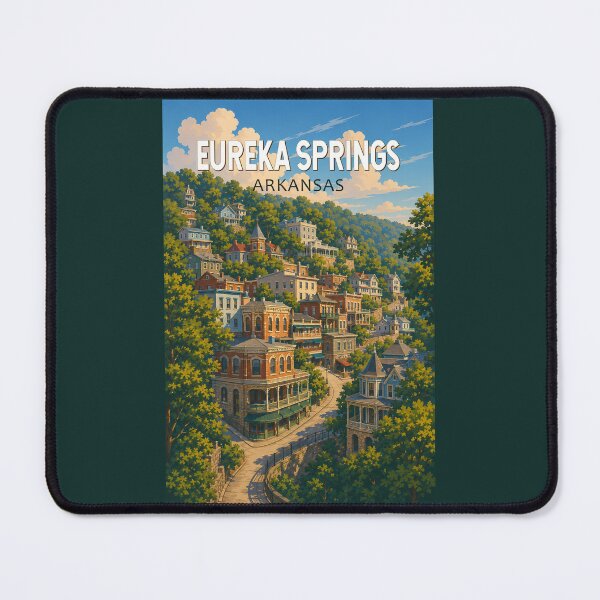 Item preview, Eureka Springs Arkansas Illustration Travel Art Vintage designed and sold by KrisSidDesigns.