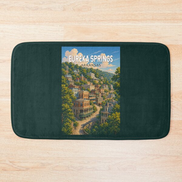 Item preview, Eureka Springs Arkansas Illustration Travel Art Vintage designed and sold by KrisSidDesigns.