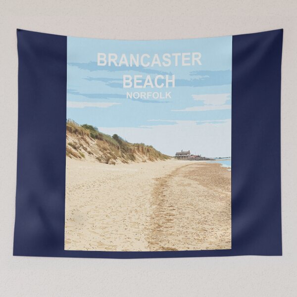 Item preview, Brancaster Beach Norfolk.  Travel poster East Anglia.Uk designed and sold by BarbaraGlebska.