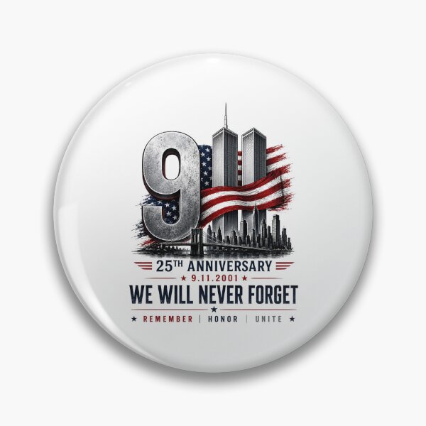 Artikelvorschau, 25. Jahrestag des 11. September, Gedenkstätte zum 25. Jahrestag des 11. September, Patriotisches Gedenken an den 11. September, Patriotische amerikanische Flagge entworfen und verkauft von Cchotlan.
