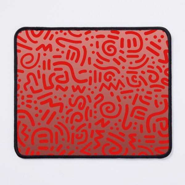 Item preview, Abstract Memphis Scribble – Retro 90s Line Art | Red designed and sold by Frohyou.