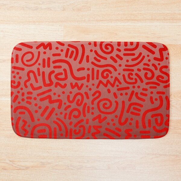 Item preview, Abstract Memphis Scribble – Retro 90s Line Art | Red designed and sold by Frohyou.