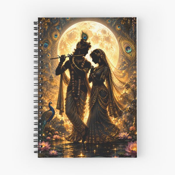 Item preview, Radha Krishna Divine Flute – Moonlit Vrindavan designed and sold by BlueStar45.