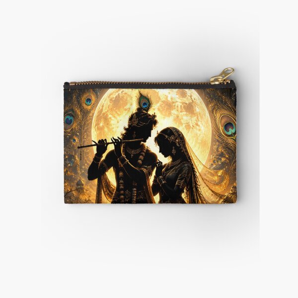 Item preview, Radha Krishna Divine Flute – Moonlit Vrindavan designed and sold by BlueStar45.