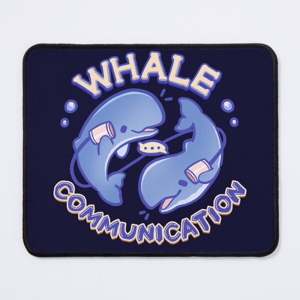 Item preview, Whale Communication Cute Sperm Whales Pun designed and sold by orcalus.