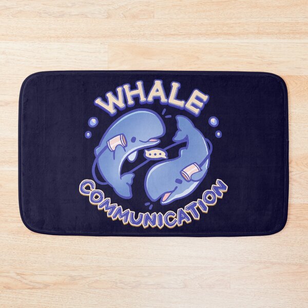 Item preview, Whale Communication Cute Sperm Whales Pun designed and sold by orcalus.