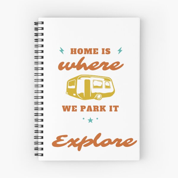 Item preview, Home is where we park it, Camping T-shirts and stickers ad stuff designed and sold by Smallfish1274.