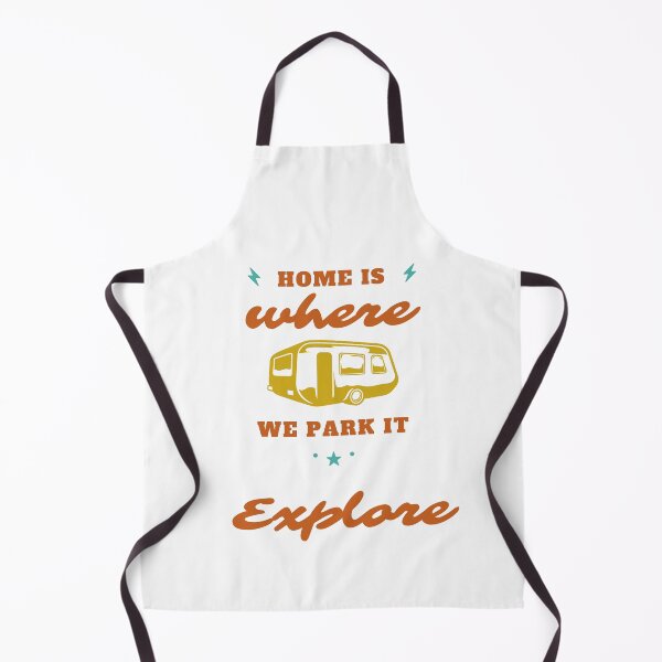 Item preview, Home is where we park it, Camping T-shirts and stickers ad stuff designed and sold by Smallfish1274.