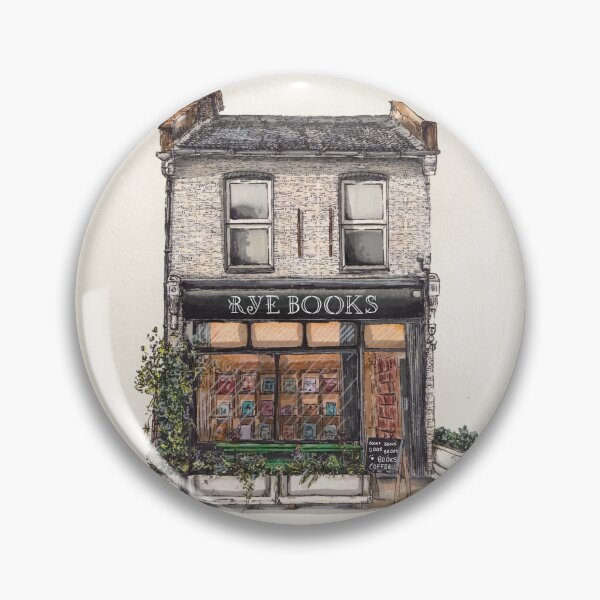 Aperçu de l'œuvre Rye Books, Londres – Illustration de librairie indépendante créée et vendue par MelissaJamesIll.