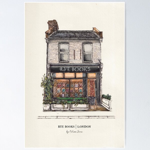 Item preview, Rye Books, London – Independent Bookshop Illustration designed and sold by MelissaJamesIll.