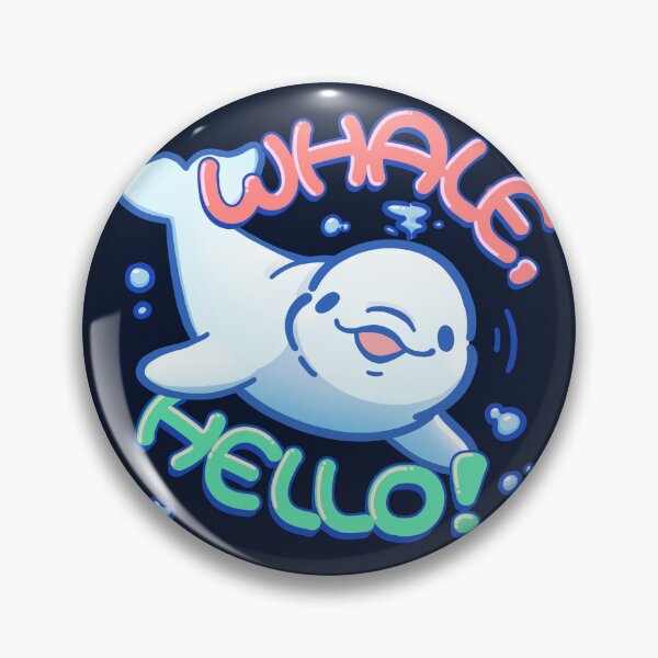 Item preview, Whale Hello Funny Beluga Whale Greeting designed and sold by orcalus.