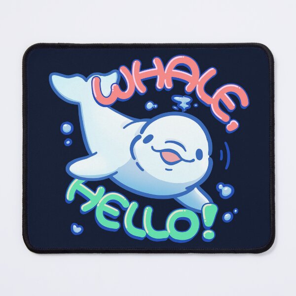 Item preview, Whale Hello Funny Beluga Whale Greeting designed and sold by orcalus.