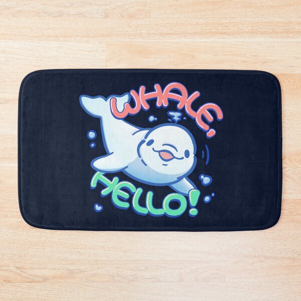 Item preview, Whale Hello Funny Beluga Whale Greeting designed and sold by orcalus.