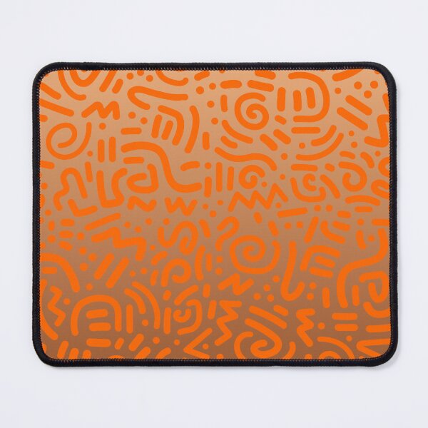 Item preview, Abstract Memphis Scribble – Retro 90s Line Art | Orange designed and sold by Frohyou.