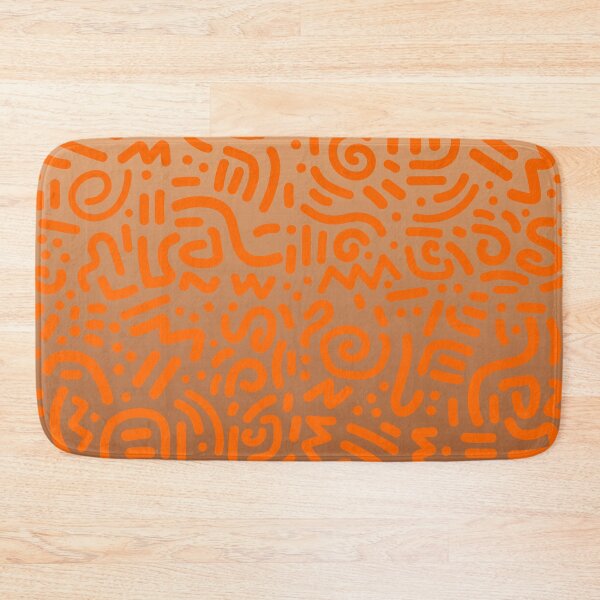Item preview, Abstract Memphis Scribble – Retro 90s Line Art | Orange designed and sold by Frohyou.