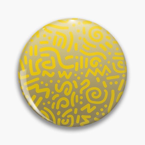 Item preview, Abstract Memphis Scribble – Retro 90s Line Art | Yellow designed and sold by Frohyou.