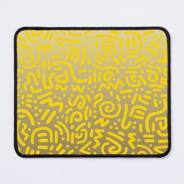 Item preview, Abstract Memphis Scribble – Retro 90s Line Art | Yellow designed and sold by Frohyou.